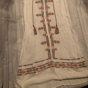 White boho Knox Rose dress